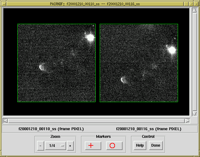 PAIRNDF screenshot showing the aligner widget ready to align