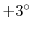 $+3^{\circ}$