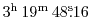 $3^{\rm h}\,19^{\rm m}\,48\mbox{$^{\rm s}\!\!.$}16$